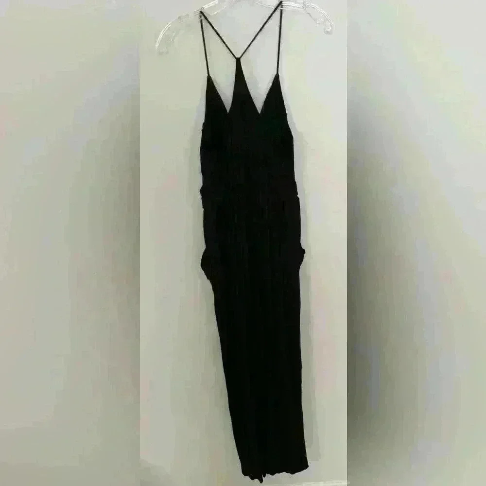 Moulinette Soeurs Danique Wide-Leg Jumpsuit Size XS Black - Picture 7 of 8